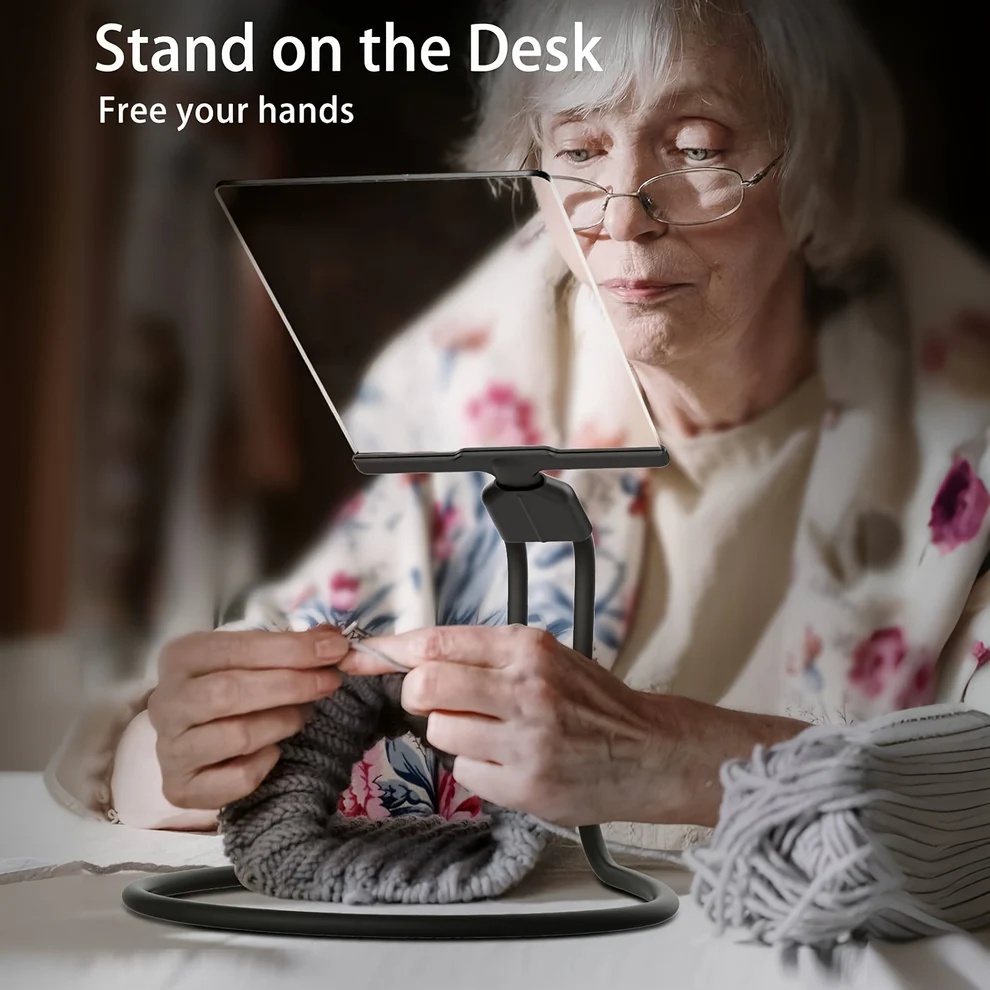 Flexible neck magnifying glass provides hands-free vision assistance for seniors, hobbies, and detailed work. Great gift.