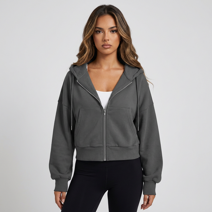 Women's graphic pullover sweatshirt for casual everyday style. Cozy long sleeve crew neck top.