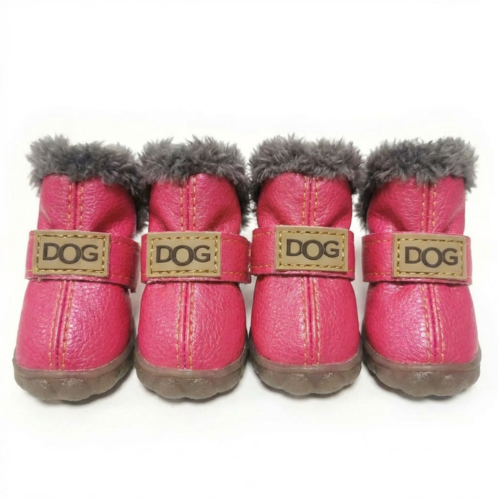 Warm dog shoes for rainy days, keeping your pet's paws dry, clean, and comfortable during any adventure.