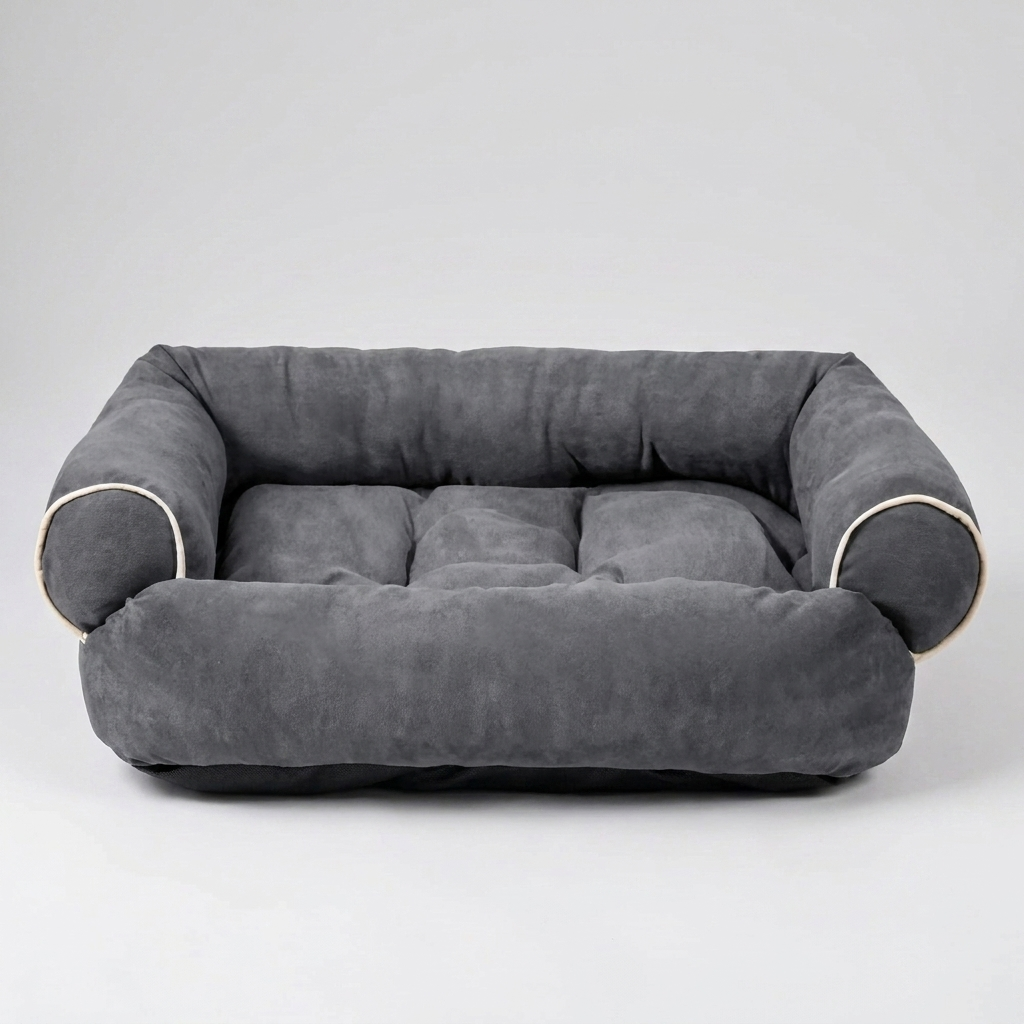 Modern pet sofa for dogs, a comfortable and elegant dog bed. Durable pet furniture for large or small dog companions.