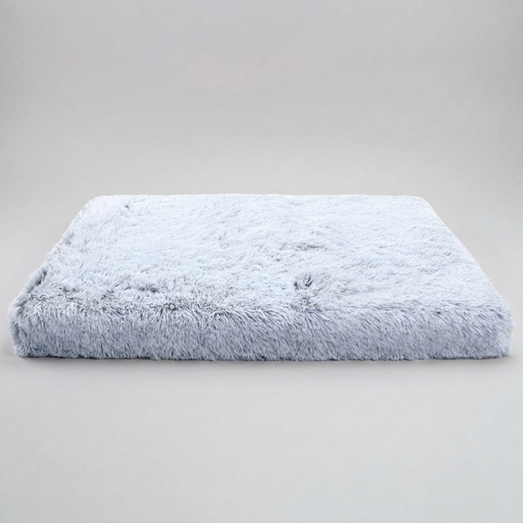 Premium unisex dog bed made with orthopedic memory foam, designed to calm anti-anxiety in pets and improve sleep.