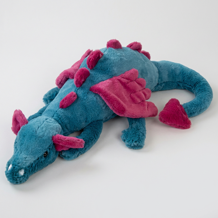 Children's soft plush dragon toy, an ideal gift and stuffed animal for nursery decor and imaginative play.