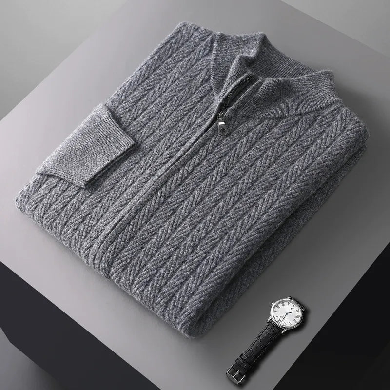 Men's Premium Full-Zip Cardigan