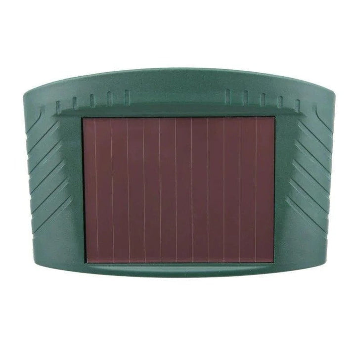 4-pack motion-activated ultrasonic deer repellers, solar-powered for eco-friendly garden pest control.