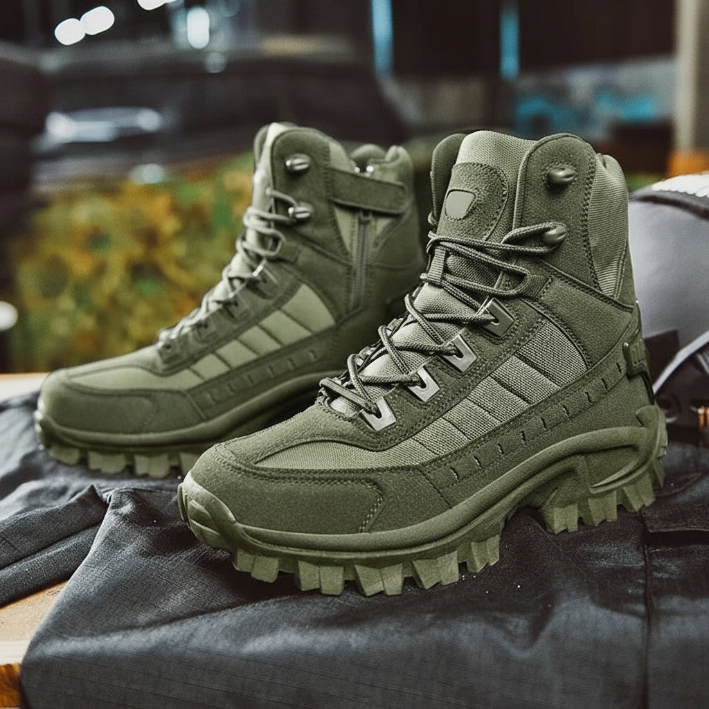 Stylish & comfortable men's winter boots, lace-up design for everyday cold weather wear.
