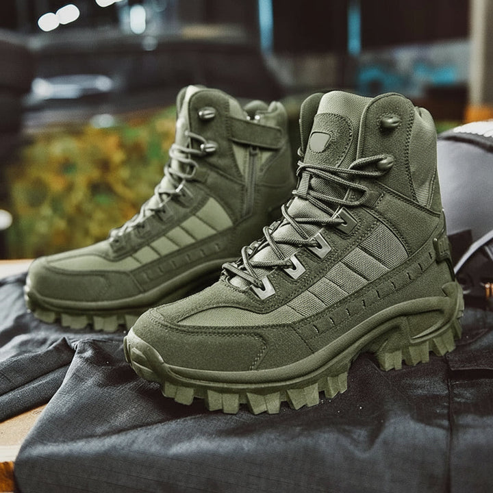 Stylish & comfortable men's winter boots, lace-up design for everyday cold weather wear.