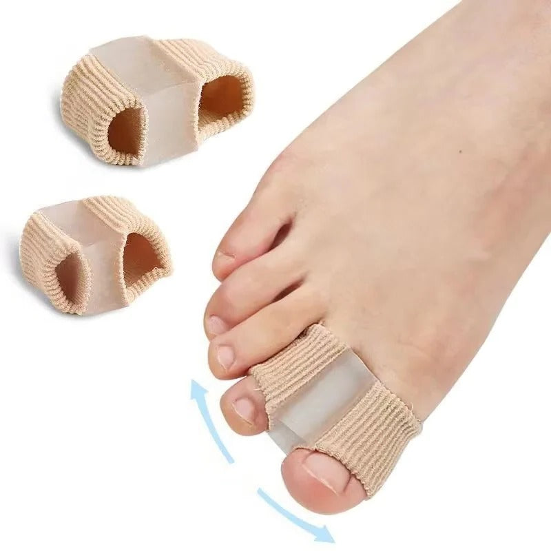 Unisex gel toe separator sleeves for in-shoe comfort & bunion pain relief.