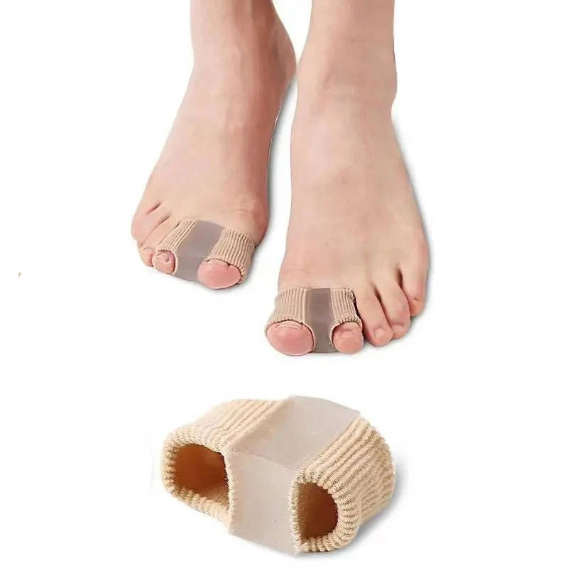 Gel toe separators correct overlapping toes, provide bunion relief & improve foot comfort in shoes.