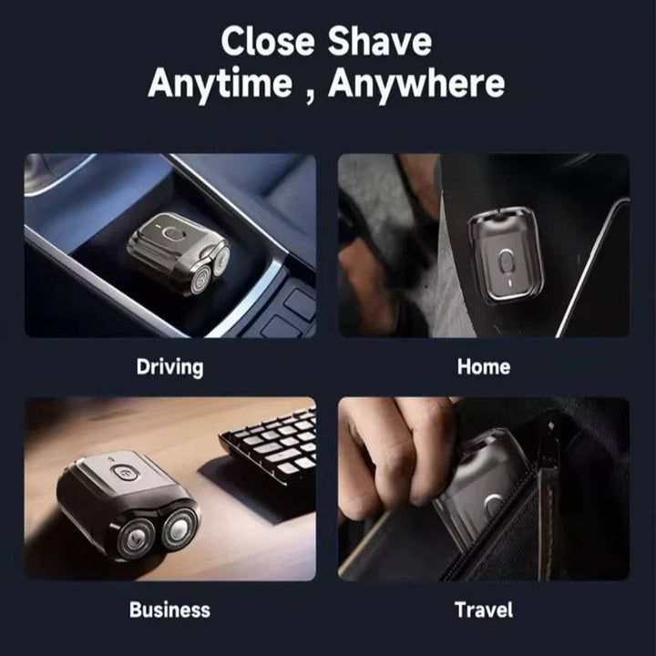 Magnetic charging, quiet electric shaver for men. Fast-charging and rechargeable for efficient personal care.