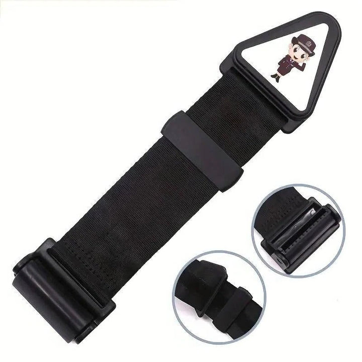 Kids safety car seat belt adjuster for proper strap positioning, vital travel gear for children.