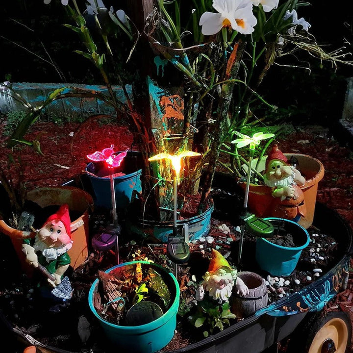Charming decorative solar animal figurine lights for garden or pathway ambiance, waterproof LED.