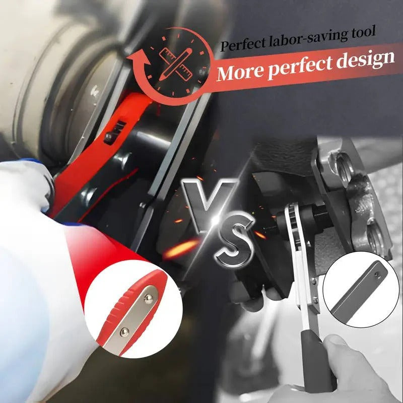 Disc brake pad change tool: universal high carbon steel ratchet piston compressor for car repair.