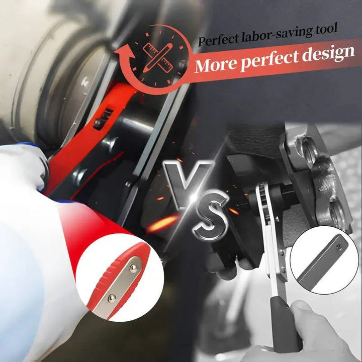 Disc brake pad change tool: universal high carbon steel ratchet piston compressor for car repair.