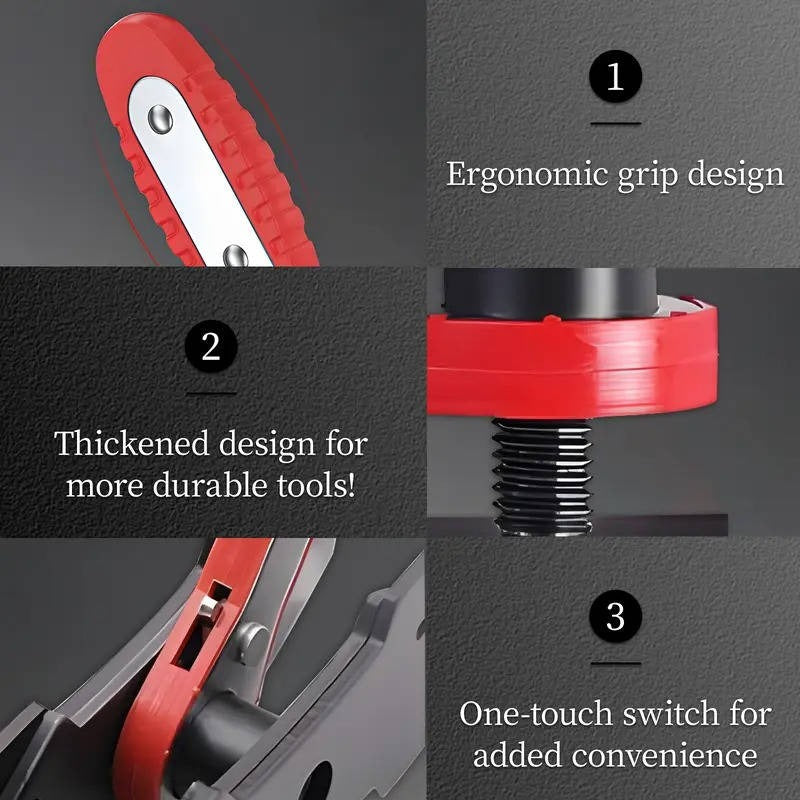 Easy brake service tool: heavy-duty high carbon steel ratchet caliper piston compressor.