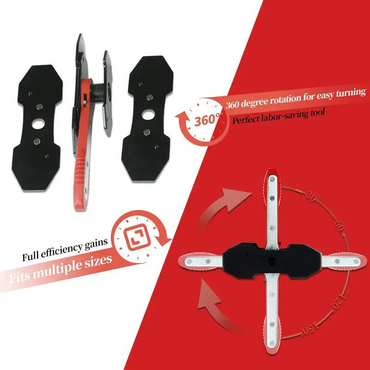 Essential automotive tool: high carbon steel ratchet caliper piston compressor for disc brakes.