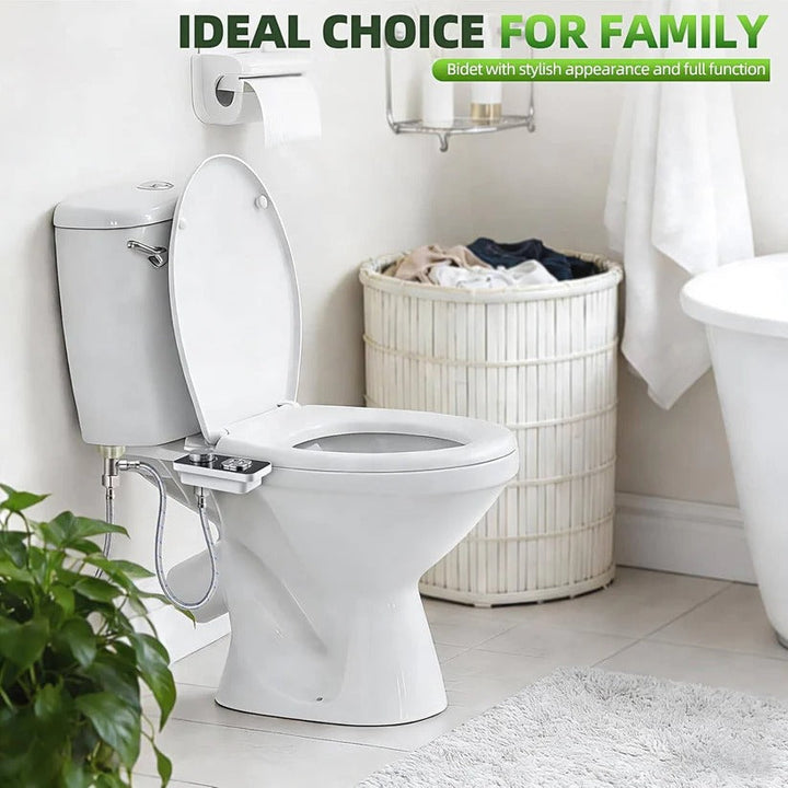 Modern cold water bidet attachment for a bathroom upgrade, offering advanced personal hygiene.