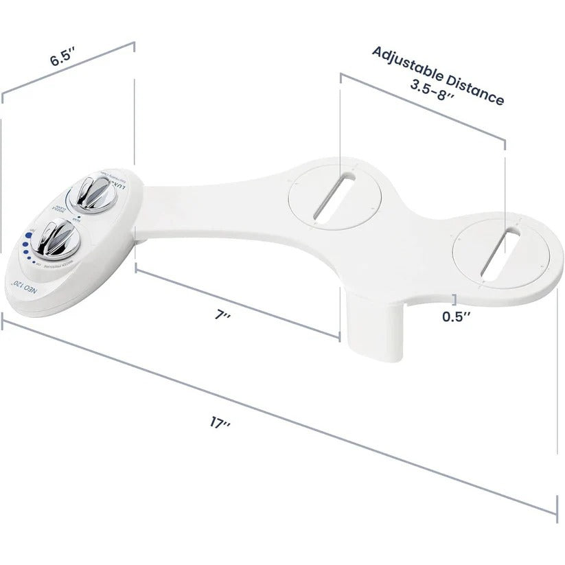 Hydraulic bidet toilet attachment provides refreshing personal hygiene with adjustable clean water spray. Eco-friendly.