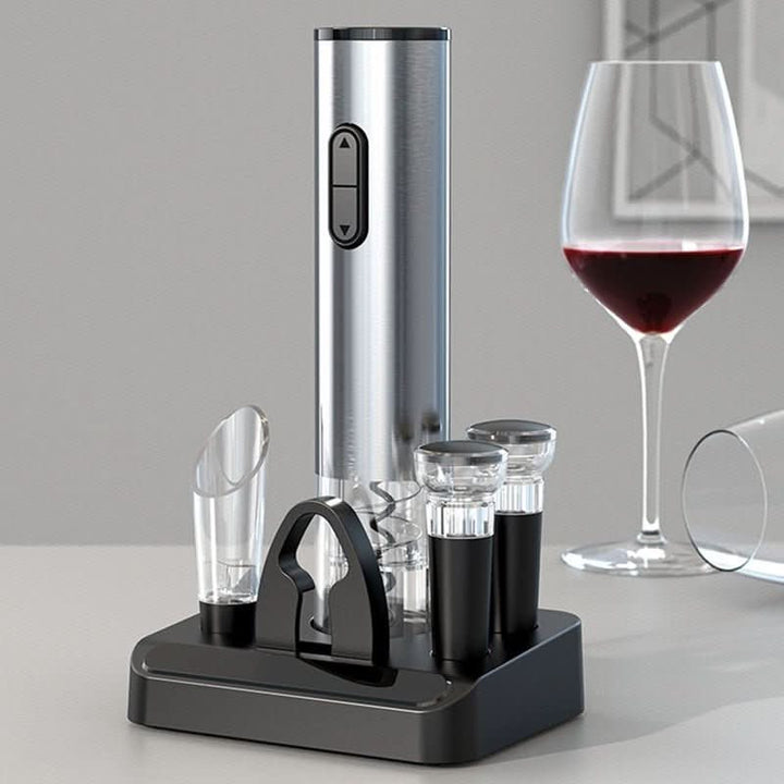Premium electric corkscrew for effortless wine bottle opening, a must-have kitchen gadget.