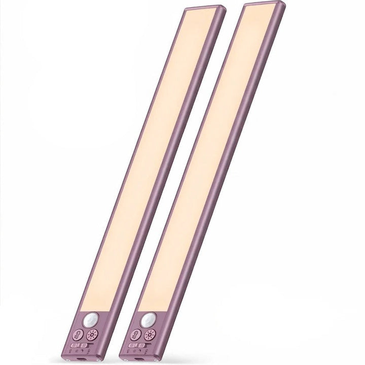 Smart motion sensor under cabinet LED lights, dimmable & rechargeable. Perfect for hands-free home lighting.