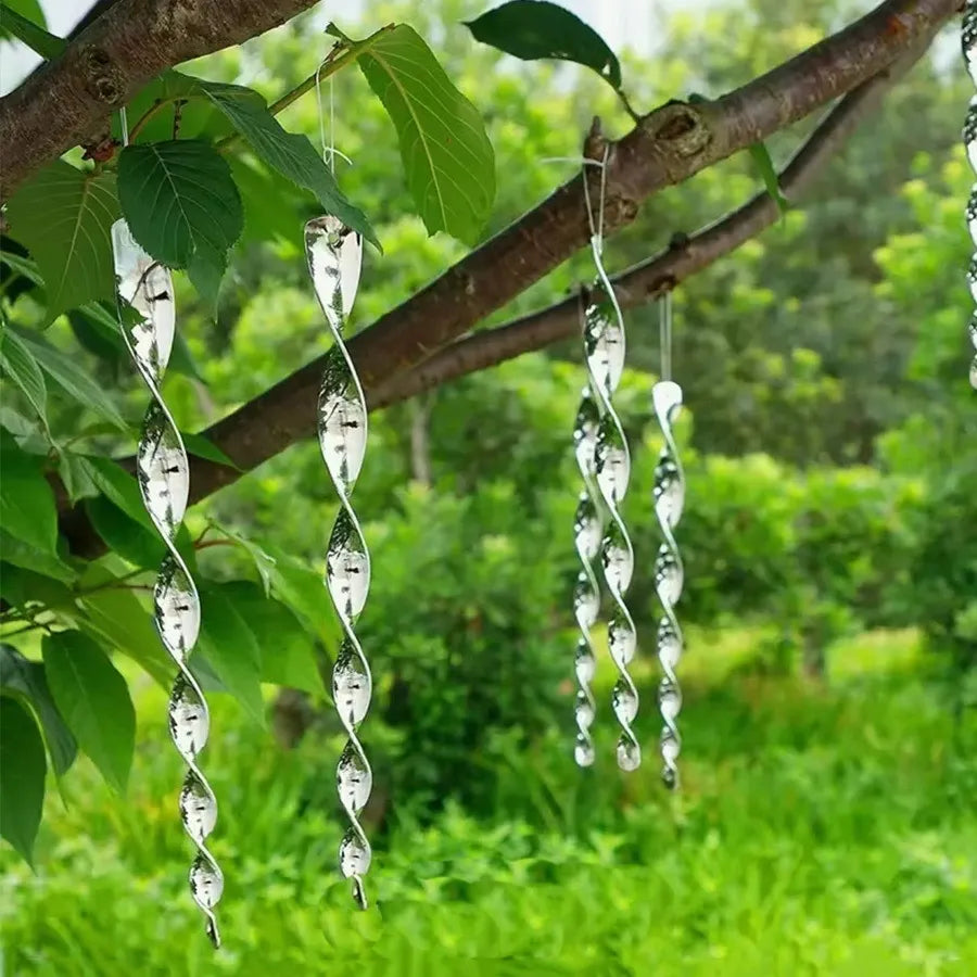 Reflective Bird Deterrent Spiral Rod for Outdoor Spaces