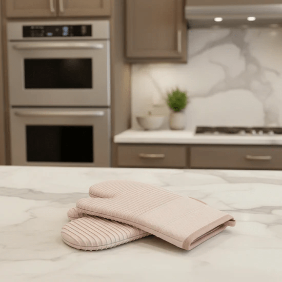 Durable unisex kitchen gloves, silicone heat protection. Ideal for home cooks & grilling accessories.