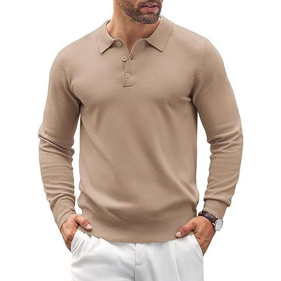 Men's Premium Knit Polo Sweater