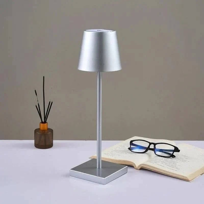 Waterproof cordless LED lamp. Portable, dimmable touch control light for indoor & outdoor ambient lighting.