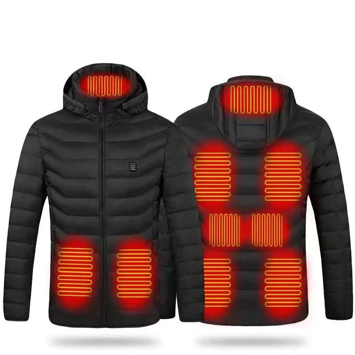 Unisex Heated Winter Jacket with USB and Heat Settings