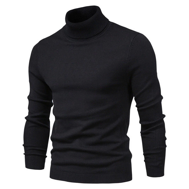 Men's Warm Knitted High Neck Winter Sweater
