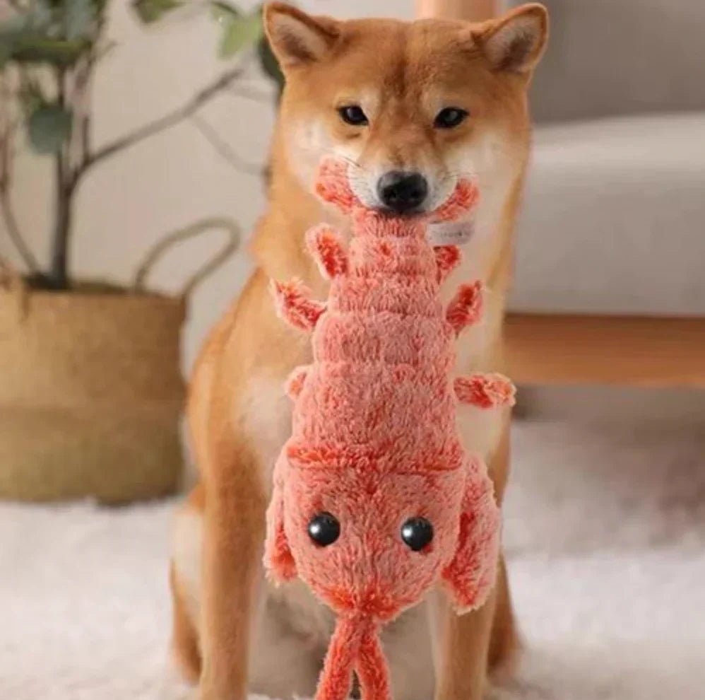 Interactive Floppy Lobster Dog Toy - Durable Plush Chew Toy - Lexians
