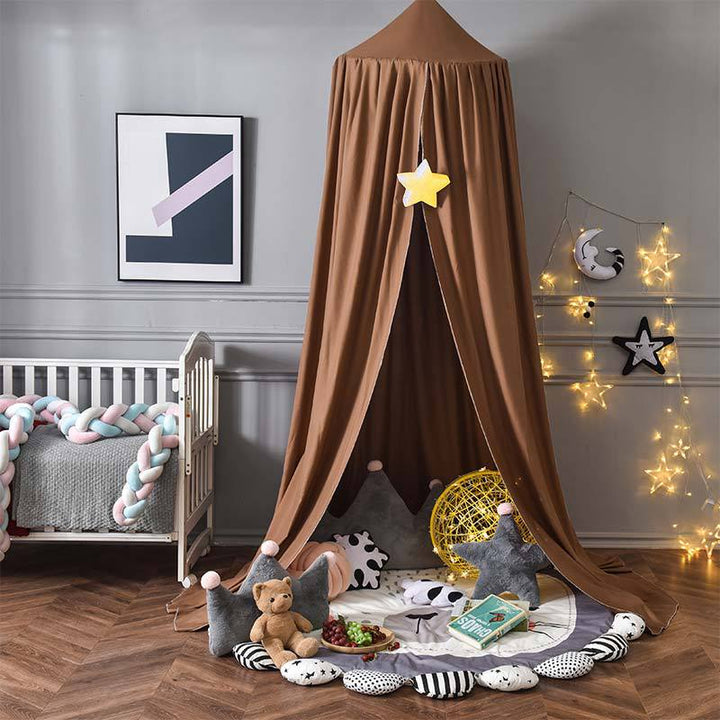 Enhance children's room with this colorful hanging play tent, perfect for imaginative play.