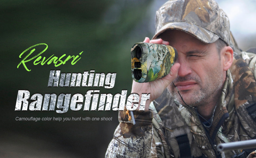 High-precision 6.5x magnification laser rangefinder, essential distance measurer for golf & hunting activities.