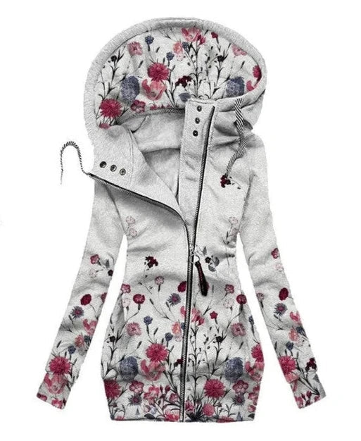 Women's comfortable butterfly art cardigan. Oversized zipper sweater, a stylish & cozy gift for her.