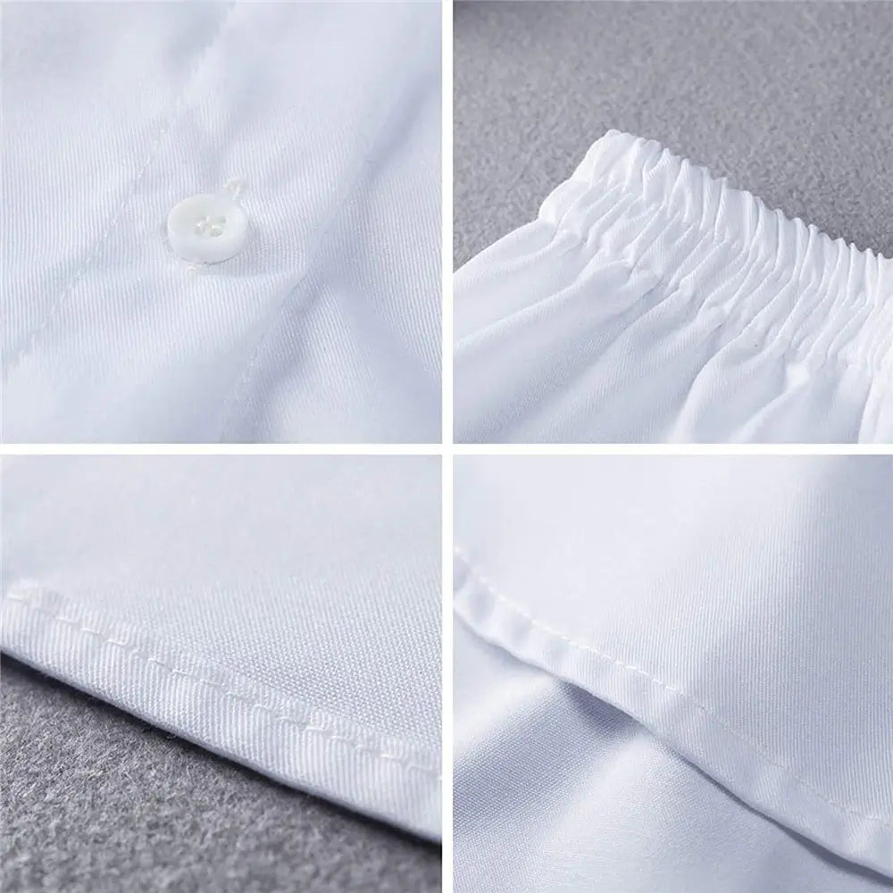 Smart black women's shirt extender, elastic waist, provides an easy layering solution for tops.