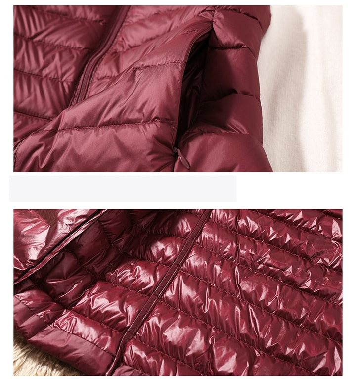 Outdoor-ready women's quilted vest, a durable yet lightweight sleeveless jacket perfect for adventure or casual wear.