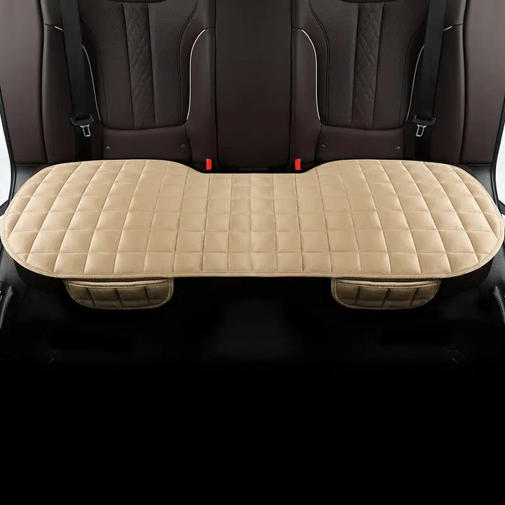 Full coverage car backseat cushion, premium cotton velvet for comfortable and luxurious auto interior.