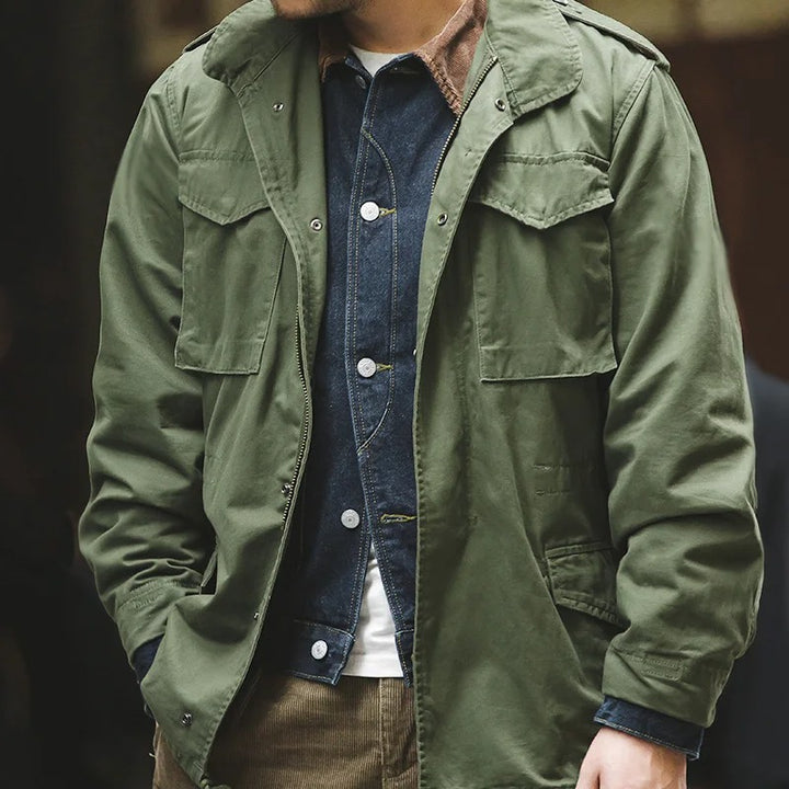 Men's Classic Multi-Pocket Field Jacket - Timeless Utility