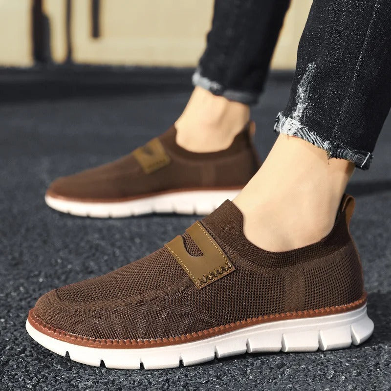 Men's Ultra-Light Knit Slip-On Loafers