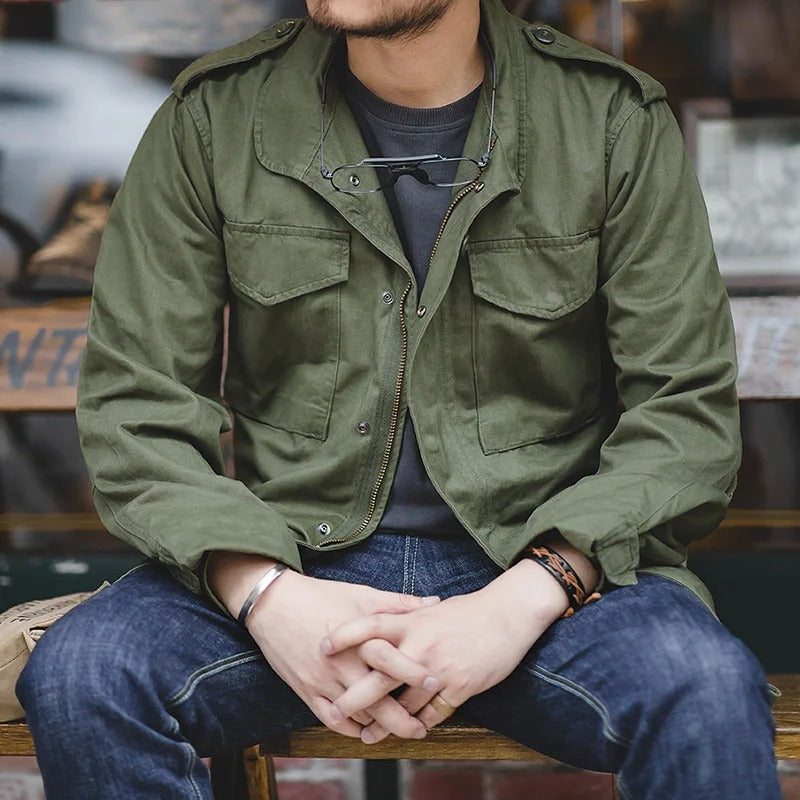 Men's Classic Multi-Pocket Field Jacket - Timeless Utility