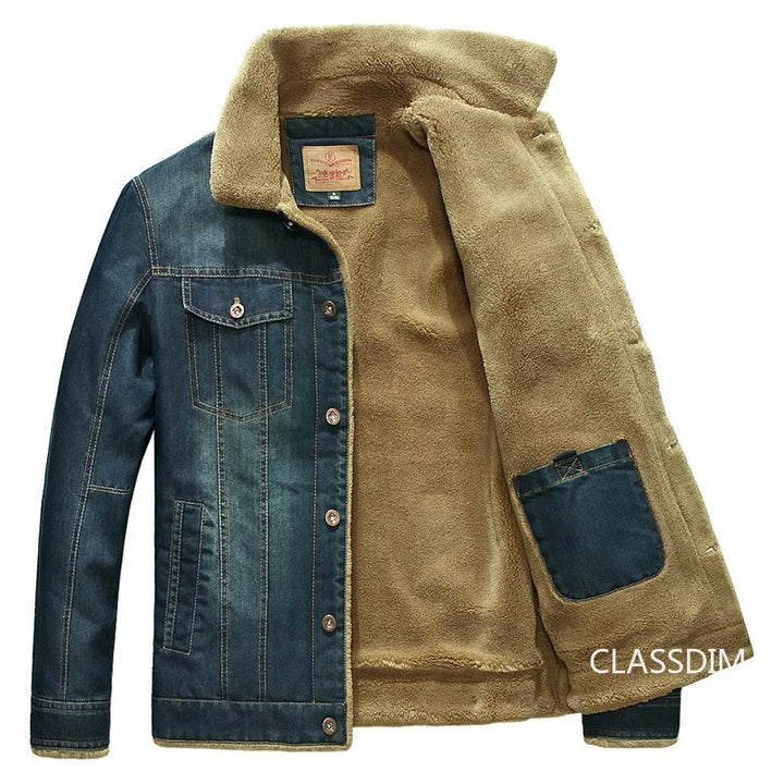 Men's Fleece Lined Denim Jacket