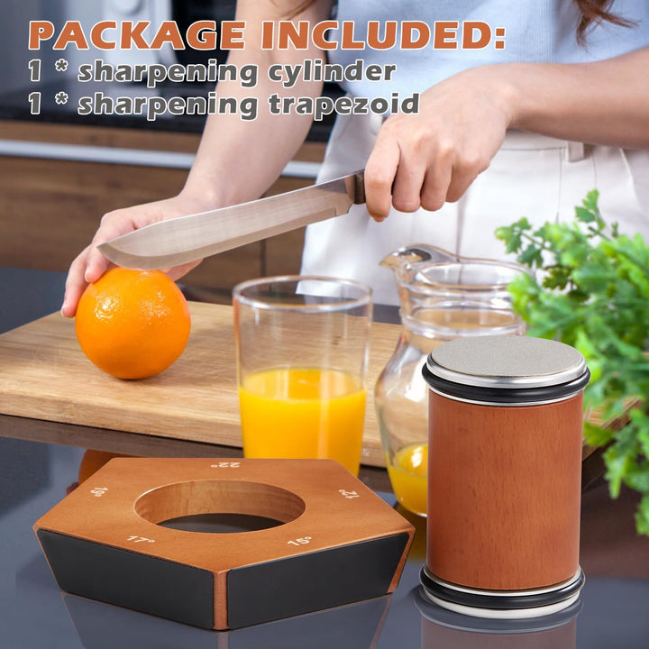 Manual Diamond Roll Knife Sharpener for Precision Cutlery - Lexians