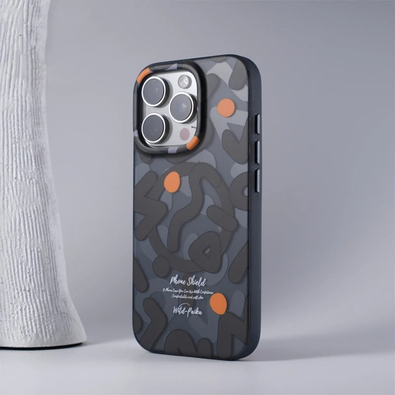 Unisex matte finish iPhone case, anti-fingerprint, scratch-resistant, full camera protection