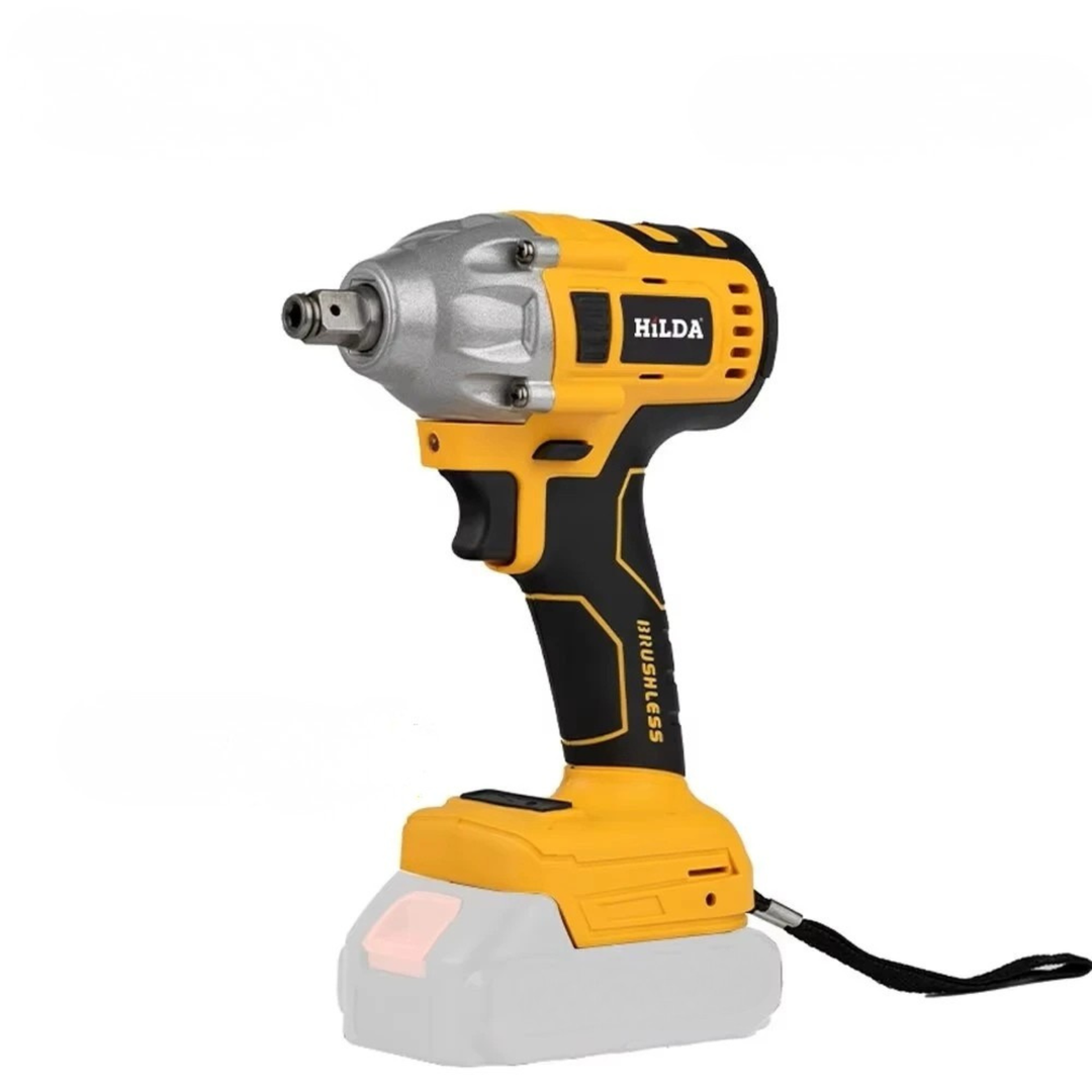 Compact 18V cordless 1/2 inch impact wrench, perfect for tight spaces in automotive & construction.