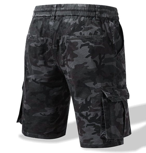 Men's casual camouflage shorts in cotton blend, perfect for summer outdoor activities