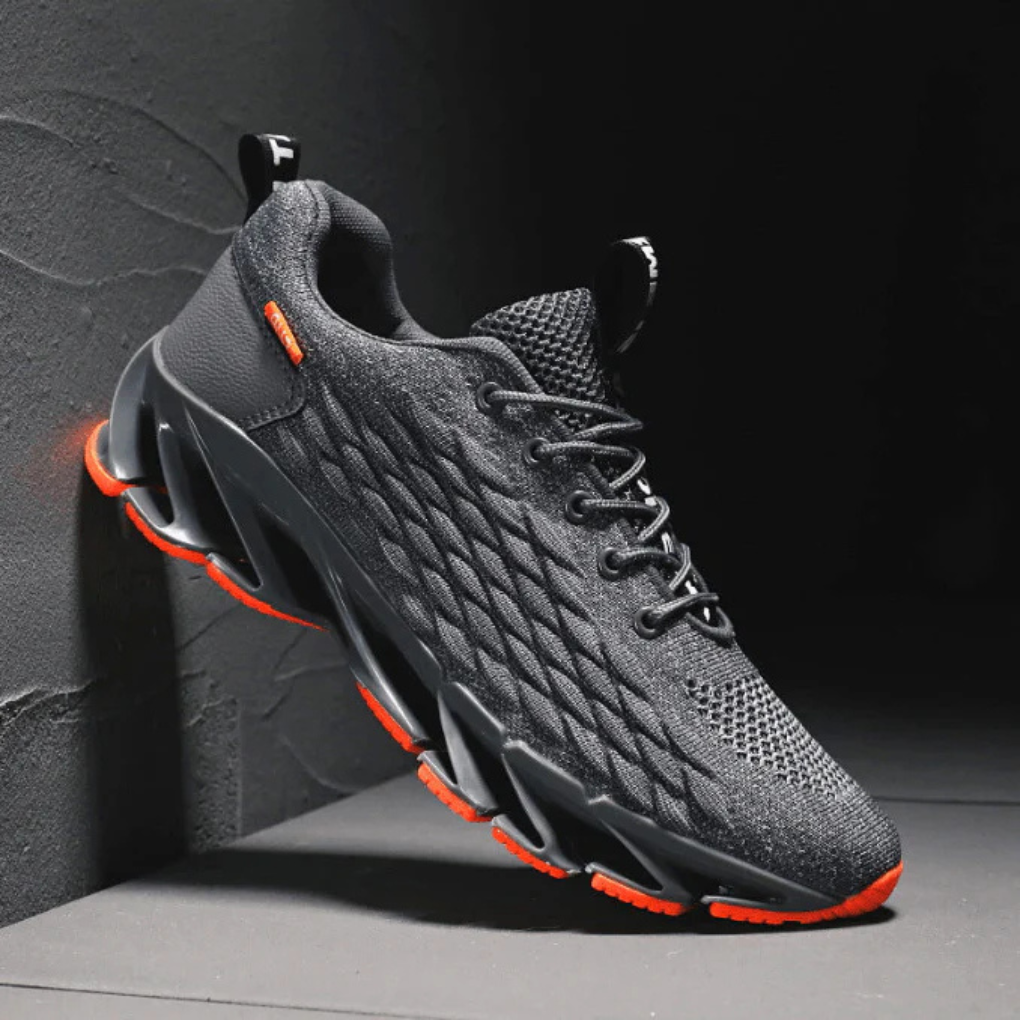 Men's athletic running shoes with performance grip sole for superior traction & comfort on daily runs.