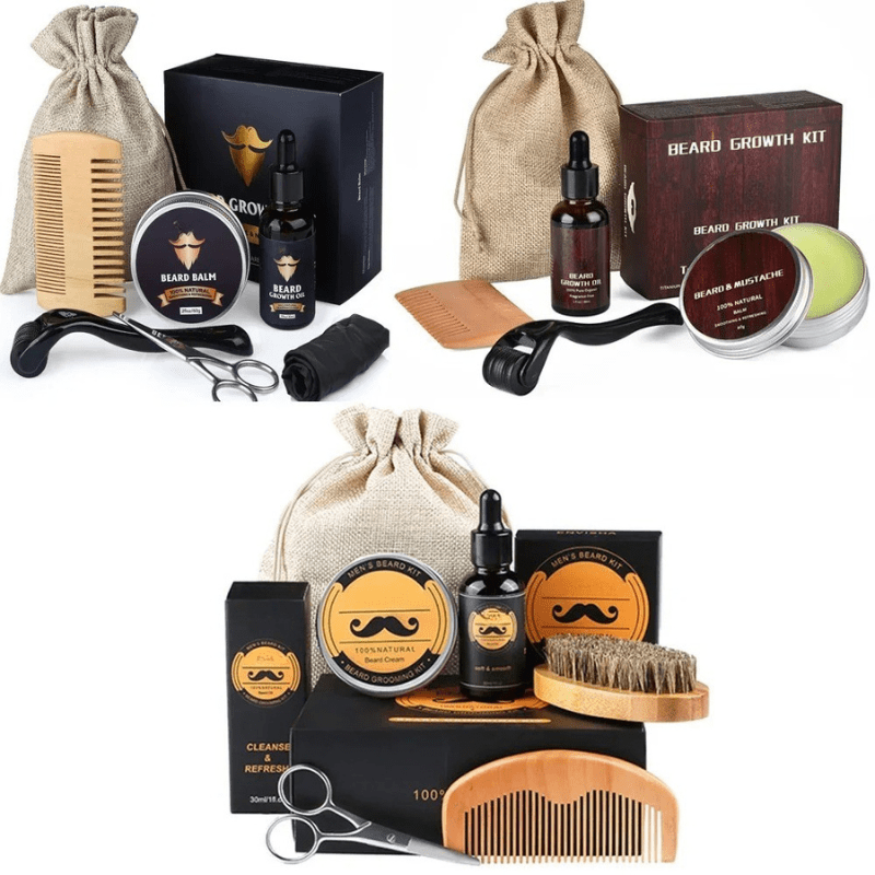 Achieve a thicker beard with Men's Growth Kit. Targets patchy areas for full, dense, and healthy facial hair.