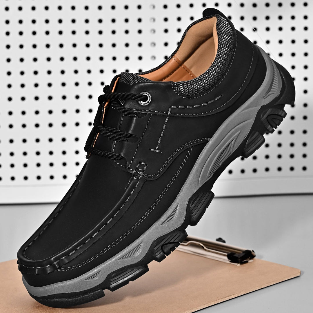 A pair of new men's orthopedic loafers, ready for comfortable, supportive daily use
