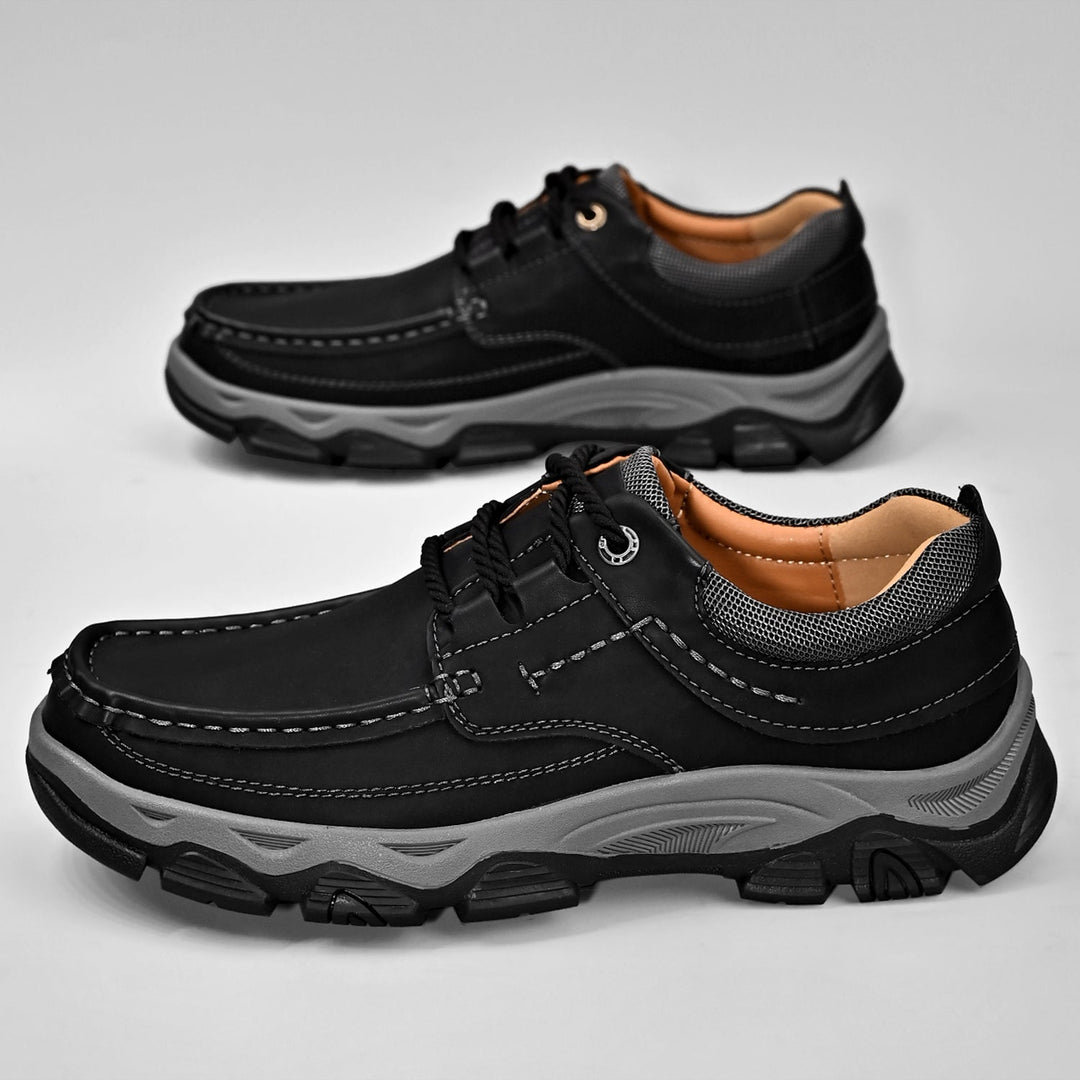 Men's orthopedic loafers in multiple colors, highlighting the arch support for versatile casual attire