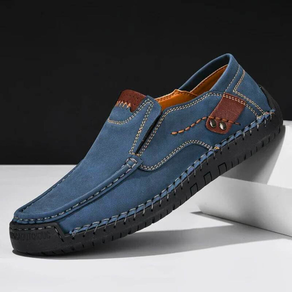 Comfortable men's slip-on orthopedic walking shoes, ideal for daily wear & casual activities.