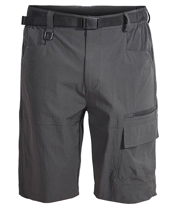 Men's black performance athletic shorts, moisture-wicking nylon spandex for gym & active wear